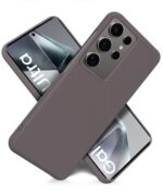 Slim Frameless Back Cover for Samsung Galaxy S24 Ultra 5G | Ultra Thin Lightweight Design & Camera Protection | Soft Matte Silicone Flexible Mobile Case (Grey) - Image 4