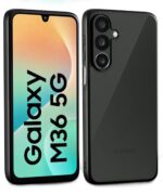 Translucent Hybrid Back Case Cover for Samsung Galaxy M36 5G | Samsung Galaxy F36 5G Smoked Matte Back | Shock Proof 360 Degree Protection | Protective Hard Case ? Matte Black - Image 2