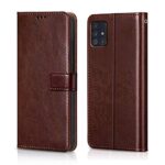 Shock Proof Flip Cover Back Case for Samsung Galaxy M31S | Magnetic Wallet Leather Case with Stand