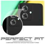 Back Cover for Realme Narzo N61 | Realme C61 | Ultra Slim Soft Rubberised Case | Inner Velvet Fabric Lining | Matte Silicone Flexible Mobile Case | Camera Protection - Black - Image 8