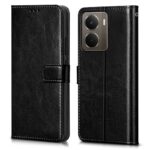 Shock Proof Flip Cover Back Case for Realme P3 5G | Magnetic Wallet Leather Case with Stand