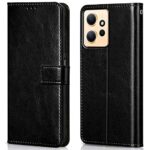 Shock Proof Flip Cover Back Case for Xiaomi Redmi Note 12 4G | Magnetic Wallet Leather Case with Stand