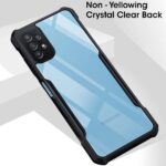 Shock Proof Clear Back Case Mobile Cover for Samsung Galaxy M32 5G 2021 (Hard | Hybrid PC + TPU | Full Armour Device & Camera Protection | Black) - Image 5