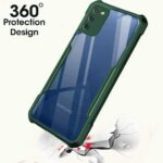Shock Proof Clear Back Cover Case Mobile Cover for Samsung Galaxy M02s | F02s (Hard | Hybrid PC + TPU | Full Armour Device & Camera Protection | Green) - Image 2