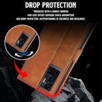 Shock Proof Flip Cover Back Case for Vivo V23E 5G | Magnetic Wallet Leather Case with Stand - Image 7