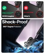 Shock Proof Clear Protective Back Case for Samsung Galaxy A05S 5G | Galaxy M14 4G - AirEDGE Technology | 360 Degree Camera Protection | Transparent Hybrid Back Case Mobile Cover - Black - Image 7