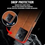 Shock Proof Flip Cover Back Case for 1+ Oneplus 10R 5G | Magnetic Wallet Leather Case with Stand - Image 7