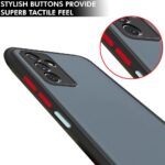 kelpuj Translucent Hybrid Back Case Cover for Samsung Galaxy F23 5G | Smoked Matte Back | 360 Degree Protection | Protective Hard Case (Black Bumper) - Image 6