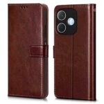 Shock Proof Flip Cover Back Case for Oppo A5 Pro 5G | Magnetic Wallet Leather Case with Stand