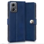 Shock Proof Flip Cover Back Case for Motorola Moto G34 5G | Magnetic Wallet Leather Case with Stand - Image 4