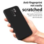 Ultra Slim Soft Rubberised Back Case Cover for Redmi Note 8 Pro | Inner Velvet Fabric Lining | Matte Silicone Flexible Camera Protection Back Cover - Black - Image 4