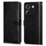 Shock Proof Flip Cover Back Case for Poco M7 Pro 5G | Magnetic Wallet Leather Case with Stand