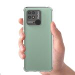 kelpuj Crystal Clear TPU Back Cover for Compatible with Redmi 10 Power/Redmi 10 (2022) | Flexible Shockproof Case with Cushioned Edges Transparent - Image 2