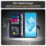 Shock Proof Flip Cover Back Case for 1+ Oneplus 12R 5G | Magnetic Wallet Leather Case with Stand - Image 7
