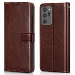 Shock Proof Flip Cover Back Case for Samsung Galaxy Note 20 Ultra | Magnetic Wallet Leather Case with Stand