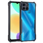 TPU+PC Shock Proof Clear Protective Back Case for Infinix Smart 6-Airedge Technology|360 Degree Camera Protection|Transparent Hybrid Back Case Mobile Cover-Black - Image 2