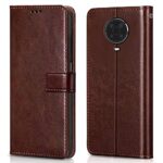 Shock Proof Flip Cover Back Case for Nokia G20 | Magnetic Wallet Leather Case with Stand