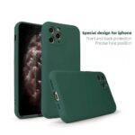Ultra Slim Soft Rubberised Back Cover for iQOO Z6 5G | Vivo T1 5G | Vivo Y75 5G | Vivo Y55 5G | Inner Velvet Fabric Lining | Matte Silicone Flexible Camera Protection Back Case - Green - Image 2