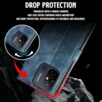 Shock Proof Flip Cover Back Case for Xiaomi Redmi 12C | Magnetic Wallet Leather Case with Stand - Image 7