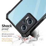 Shockproof Crystal Clear Redmi K50i 5G Back Cover Case | 360 Degree Protection | Transparent Mobile Back Cover Case for Xiaomi Redmi K50i 5G | Hybrid PC + TPU (Black Bumper) - Image 3
