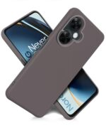 Slim Frameless Back Cover for 1+ OnePlus Nord CE 3 Lite 5G | Ultra Thin Lightweight Design & Camera Protection | Soft Matte Silicone Flexible Mobile Case (Grey) - Image 2