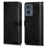 Shock Proof Flip Cover Back Case for Motorola Moto Edge 50 Fusion 5G | Magnetic Wallet Leather Case with Stand