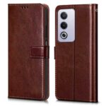 Shock Proof Flip Cover Back Case for Oppo A3 Pro 5G | Magnetic Wallet Leather Case with Stand