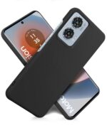 Slim Frameless Back Cover for Motorola Moto Edge 50 Fusion 5G | Moto Edge G96 Fusion 5G Ultra Thin Lightweight Design & Camera Protection | Soft Matte Silicone Flexible Mobile Case Black - Image 3