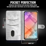 Shock Proof Flip Cover Back Case for Vivo Y200E 5G | Magnetic Wallet Leather Case with Stand - Image 7