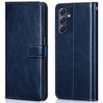 Shock Proof Flip Cover Back Case for Samsung Galaxy M54 | Magnetic Wallet Leather Case with Stand