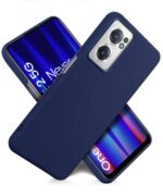 kelpuj Slim Frameless Back Cover for 1+ OnePlus Nord CE 2 5G | Ultra Thin Lightweight Design & Camera Protection | Soft Matte Silicone Flexible Mobile Case (Blue) - Image 4