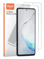 Screen Tempered Glass Guard Compatible for Galaxy Note 10 Lite | Anti Scratch Case Cover Friendly Gorilla Protector and Easy Installation Kit (Except Edges) Transparent [ Pack of 2 ] - Image 3