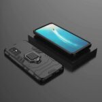 Shock Proof Back Case Mobile Cover for Vivo V17 (Armor | Hybrid PC + TPU | Full Protection with Ring Holder Kickstand | Carbon Black) - Image 2