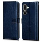 Shock Proof Flip Cover Back Case for Samsung Galaxy M36 5G | Magnetic Wallet Leather Case with Stand