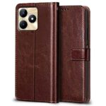 Shock Proof Flip Cover Back Case for Realme Narzo N53 | Magnetic Wallet Leather Case with Stand - Image 3