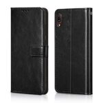 Shock Proof Flip Cover Back Case for Vivo V11 Pro | Magnetic Wallet Leather Case with Stand