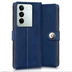 Shock Proof Flip Cover Back Case for Vivo V27 | Magnetic Wallet Leather Case with Stand - Image 2