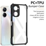 Polycarbonate Back Cover for Realme 10 Pro 5G - Airedge Technology | Crystal Clear Transparent Mobile Case Cover | Hard Bumper | Full Armor Shockproof Device & Camera Protection | Black - Image 4