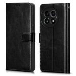 kelpuj Back Cover for 1+ OnePlus 13 5G | Ultra Slim Soft Rubberised Case | Inner Velvet Fabric Lining | Matte Silicone Flexible Mobile Case | Camera Protection - Black