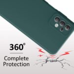 Ultra Slim Soft Rubberised Back Cover for Vivo Y21 | Y21s | Y21G | Inner Velvet Fabric Lining | Matte Silicone Flexible Camera Protection Back Case - Green - Image 8