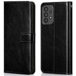Shock Proof Flip Cover Back Case for Samsung Galaxy A73 5G | Magnetic Wallet Leather Case with Stand
