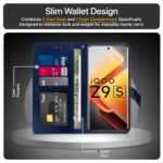 Shock Proof Flip Cover Back Case for Iqoo Z9S 5G | Magnetic Wallet Leather Case with Stand - Image 7