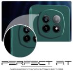 kelpuj Back Cover for Realme P2 Pro 5G | Ultra Slim Soft Rubberised Case | Inner Velvet Fabric Lining | Matte Silicone Flexible Mobile Case | Camera Protection - Green - Image 8