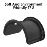 Soft 360 Degree All Sides Protection with Anti Dust Plugs Shock Proof Slim Silicone Back Case Cover for Samsung Galaxy M32 5G | A32 5G - Pitch Black - Image 8