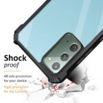 Shock Proof Clear Back Cover Case Mobile Cover for Samsung Galaxy Note 20 (Hard | Hybrid PC + TPU | Full Armour Device & Camera Protection | Black) - Image 3
