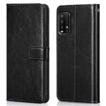 Shock Proof Flip Cover Back Case for Xiaomi Mi Redmi 9 Power | Magnetic Wallet Leather Case with Stand