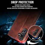 Shock Proof Flip Cover Back Case for Samsung Galaxy M36 5G | Magnetic Wallet Leather Case with Stand - Image 7