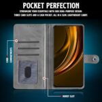 Shock Proof Flip Cover Back Case for Realme 13 Plus 5G | Magnetic Wallet Leather Case with Stand - Image 7