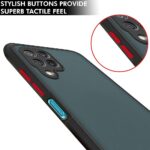 Polycarbonate Translucent Hybrid Back Cover Smoked Matte Back 360 Degree Protection Protective Hard Case Cover for Samsung Galaxy M32 4G (Black) - Image 4