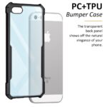 Shock Proof Clear Back Cover Case Mobile Cover for Apple iPhone 5S | 5 | 5 SE (Hard | Hybrid PC + TPU | Full Armour Device & Camera Protection | Black) - Image 4